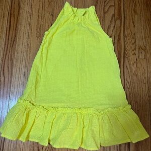 Girl's Janie and Jack Yellow Sleeveless Dress- Size 6- Pre-owned